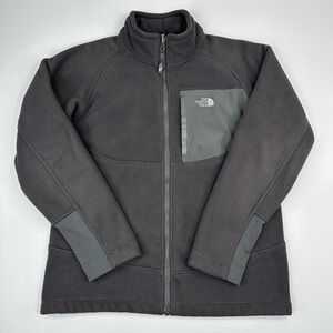 The North Face Chimborazo Boy Large 14/16 Full Zip Jacket Sherpa Lined Black